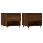 Coffee Tables 2 pcs Brown Oak 50x46x50 cm Engineered Wood - Bargainia.com - 