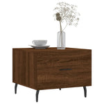 Coffee Tables 2 pcs Brown Oak 50x50x40 cm Engineered Wood - Bargainia.com - 