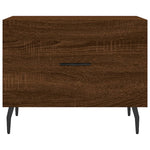 Coffee Tables 2 pcs Brown Oak 50x50x40 cm Engineered Wood - Bargainia.com - 