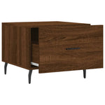 Coffee Tables 2 pcs Brown Oak 50x50x40 cm Engineered Wood - Bargainia.com - 
