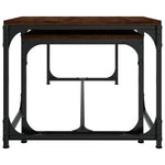 Coffee Tables 2 pcs Brown Oak Engineered Wood - Bargainia.com - 