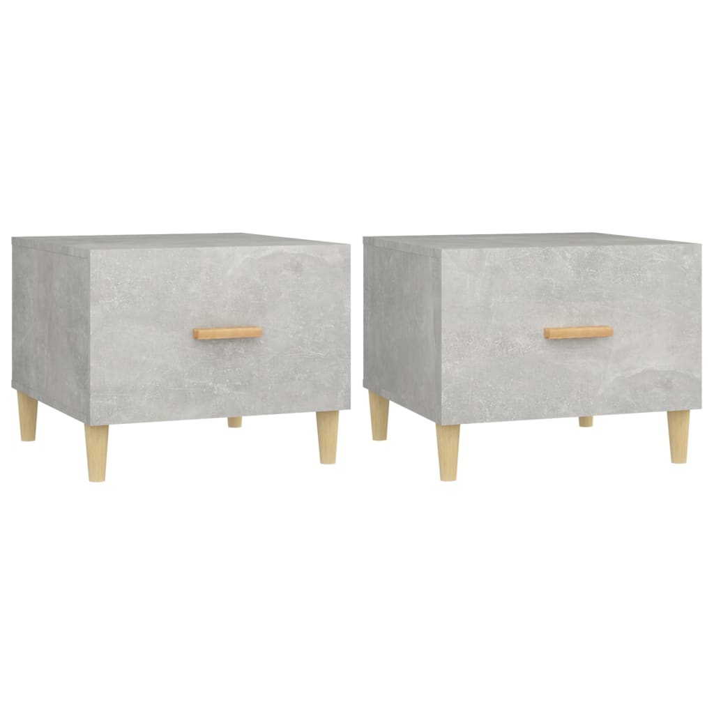Coffee Tables 2 pcs Concrete Grey 50x50x40 cm Engineered Wood - Bargainia.com - 8720287082590 - 812717