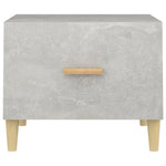 Coffee Tables 2 pcs Concrete Grey 50x50x40 cm Engineered Wood - Bargainia.com - 