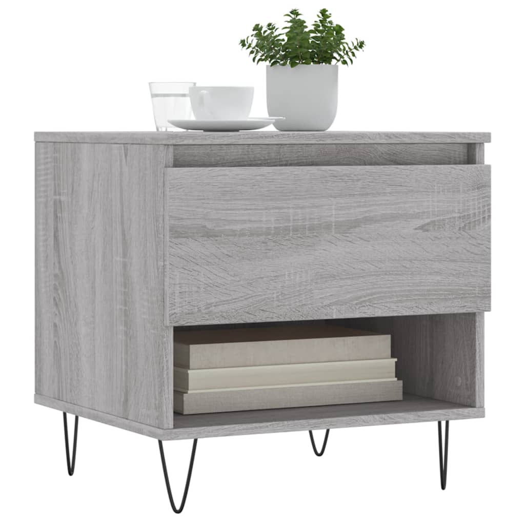 Coffee Tables 2 pcs Grey Sonoma 50x46x50 cm Engineered Wood - Bargainia.com - 