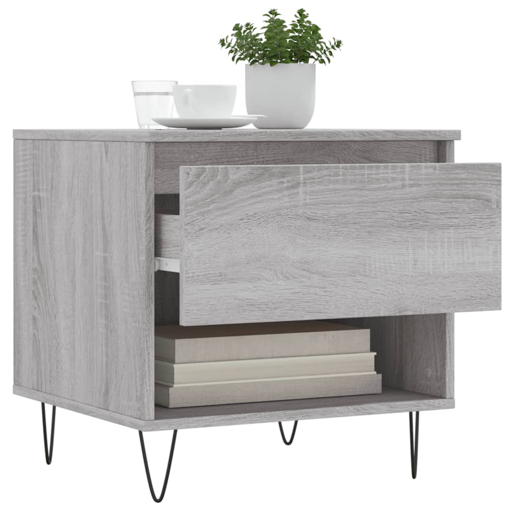 Coffee Tables 2 pcs Grey Sonoma 50x46x50 cm Engineered Wood - Bargainia.com - 