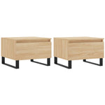 Coffee Tables 2 pcs Sonoma Oak 50x46x35 cm Engineered Wood - Bargainia.com - 
