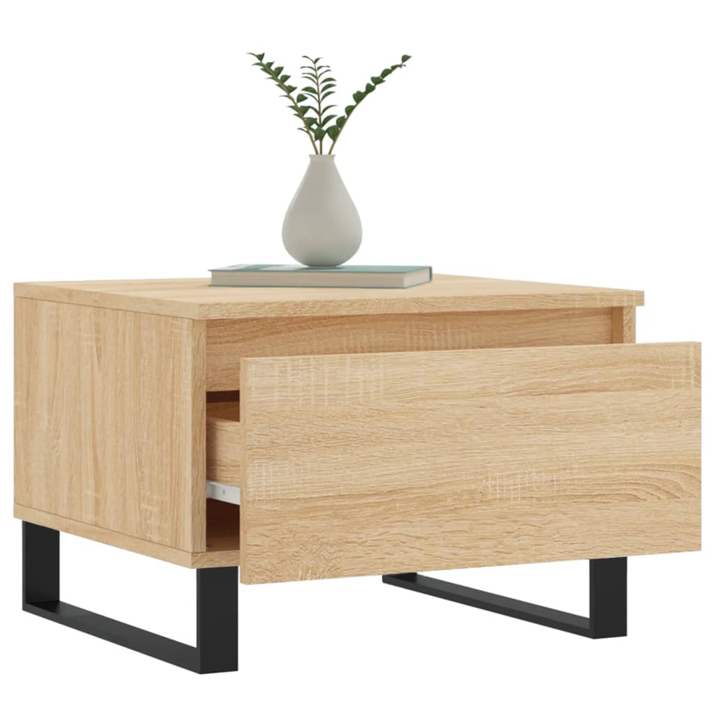 Coffee Tables 2 pcs Sonoma Oak 50x46x35 cm Engineered Wood - Bargainia.com - 