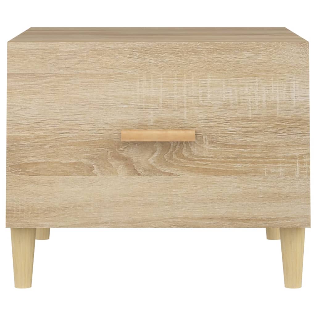 Coffee Tables 2 pcs Sonoma Oak 50x50x40 cm Engineered Wood - Bargainia.com - 