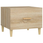 Coffee Tables 2 pcs Sonoma Oak 50x50x40 cm Engineered Wood - Bargainia.com - 