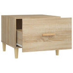 Coffee Tables 2 pcs Sonoma Oak 50x50x40 cm Engineered Wood - Bargainia.com - 