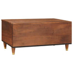 Coffee Tables Brown 80 x 54 x 40 cm Cane and solid mango wood - Bargainia.com - 