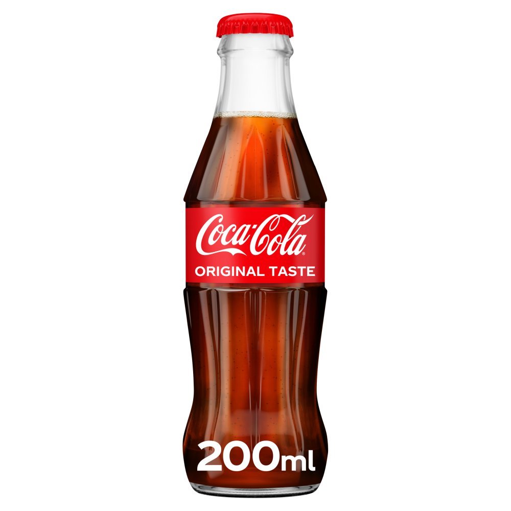 Coke Original Glass Bottles 24 x 200ml - Bargainia.com - 