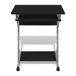 Compact Computer Desk with Pull - out Keyboard Tray Black - Bargainia.com - 