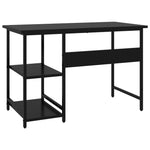 Computer Desk Black 105x55x72 cm MDF and Metal - Bargainia.com - 