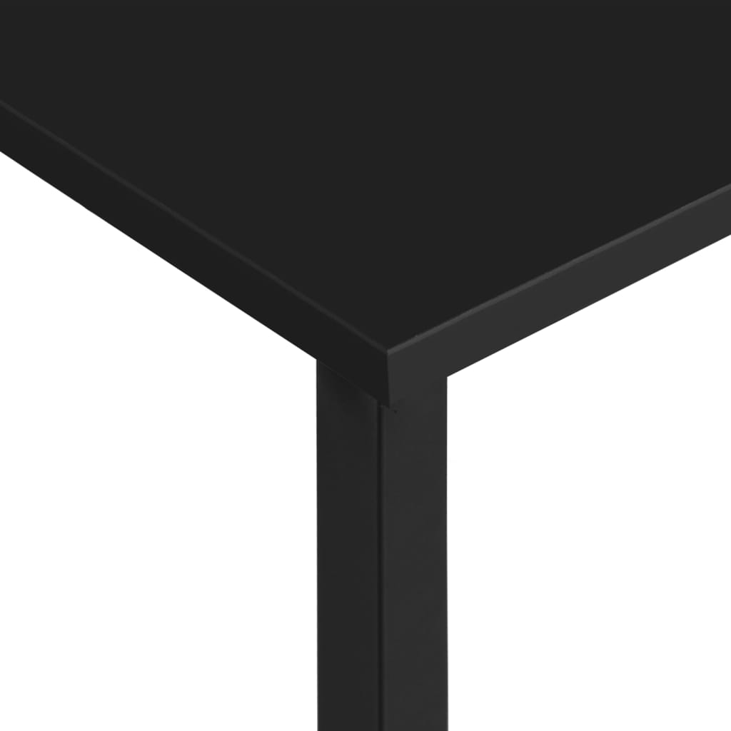 Computer Desk Black 105x55x72 cm MDF and Metal - Bargainia.com - 