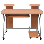 Computer Desk Brown 110x52x88.5 cm Engineered Wood - Bargainia.com - 