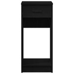 Computer Tower Stand with Drawer Black 35x45x77 cm - Bargainia.com - 
