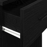 Computer Tower Stand with Drawer Black 35x45x77 cm - Bargainia.com - 