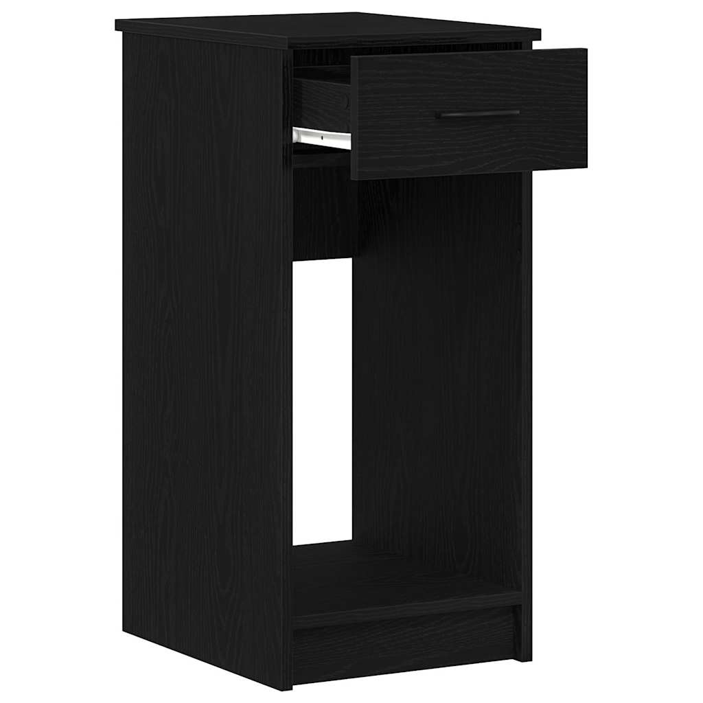 Computer Tower Stand with Drawer Black 35x45x77 cm - Bargainia.com - 