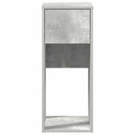 Computer Tower Stand with Drawer Concrete Grey 30x44x74 cm - Bargainia.com - 