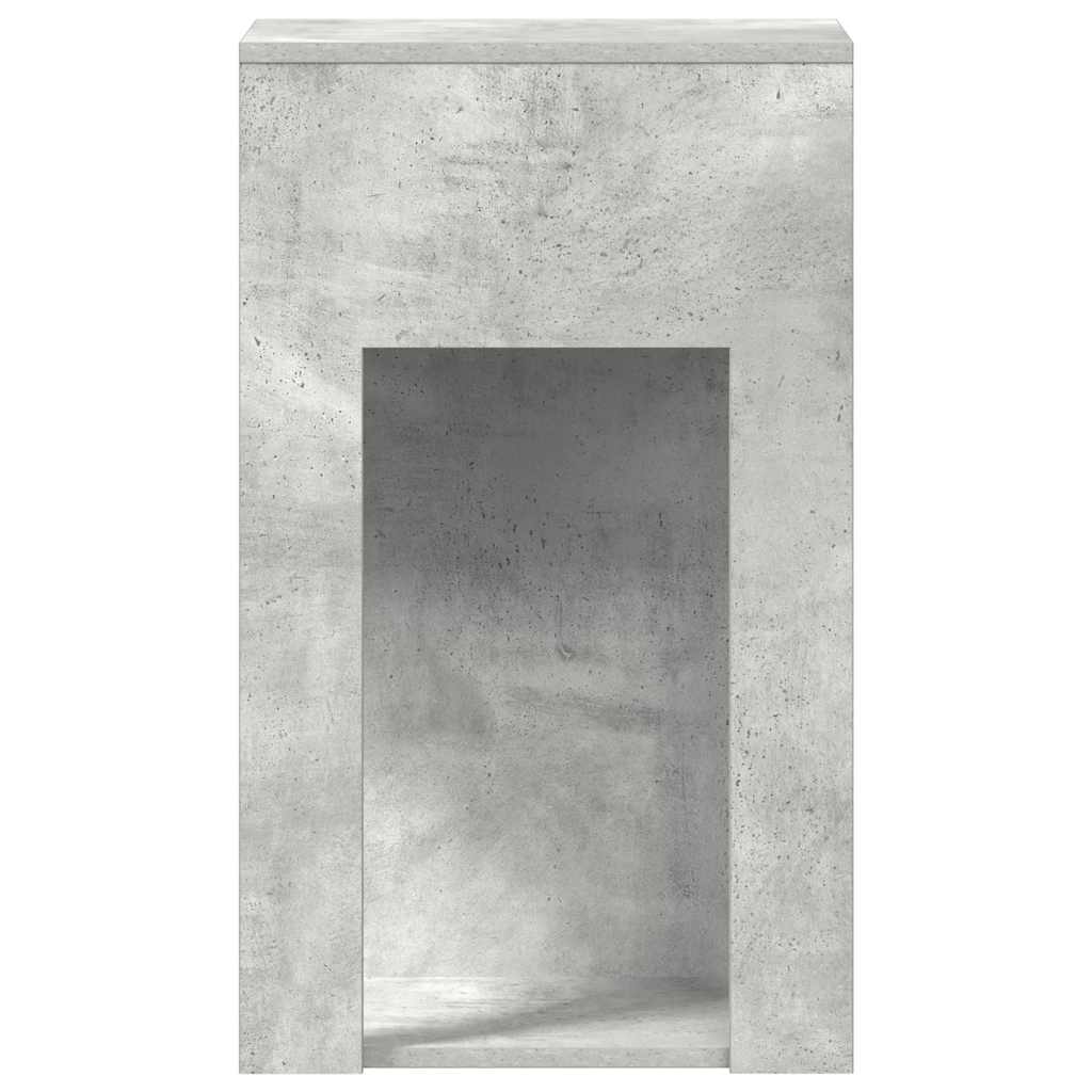 Computer Tower Stand with Drawer Concrete Grey 30x44x74 cm - Bargainia.com - 