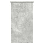 Computer Tower Stand with Drawer Concrete Grey 35x45x77 cm - Bargainia.com - 