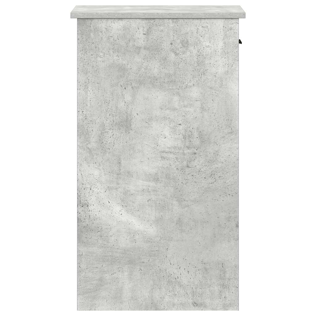 Computer Tower Stand with Drawer Concrete Grey 35x45x77 cm - Bargainia.com - 