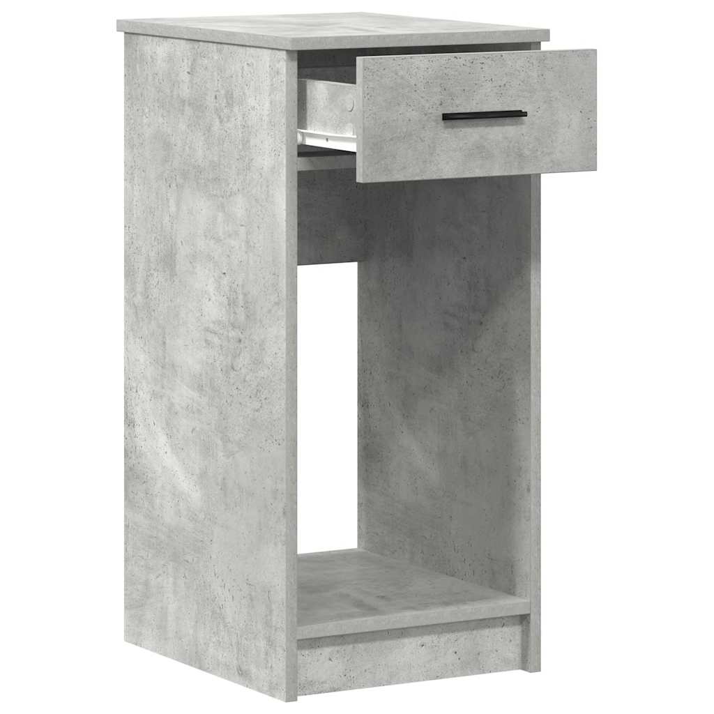 Computer Tower Stand with Drawer Concrete Grey 35x45x77 cm - Bargainia.com - 