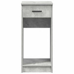 Computer Tower Stand with Drawer Concrete Grey 35x45x77 cm - Bargainia.com - 
