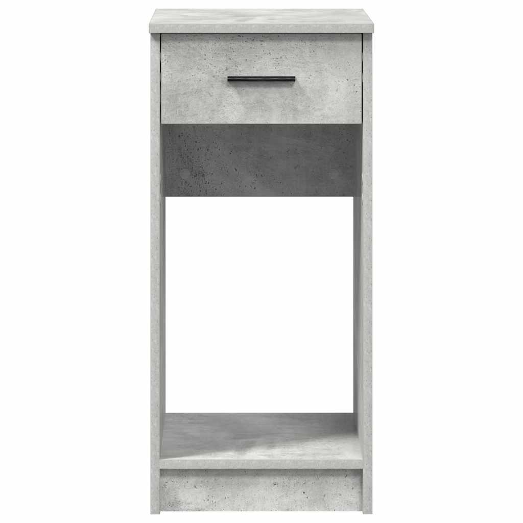 Computer Tower Stand with Drawer Concrete Grey 35x45x77 cm - Bargainia.com - 