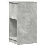 Computer Tower Stand with Drawer Concrete Grey 35x45x77 cm - Bargainia.com - 