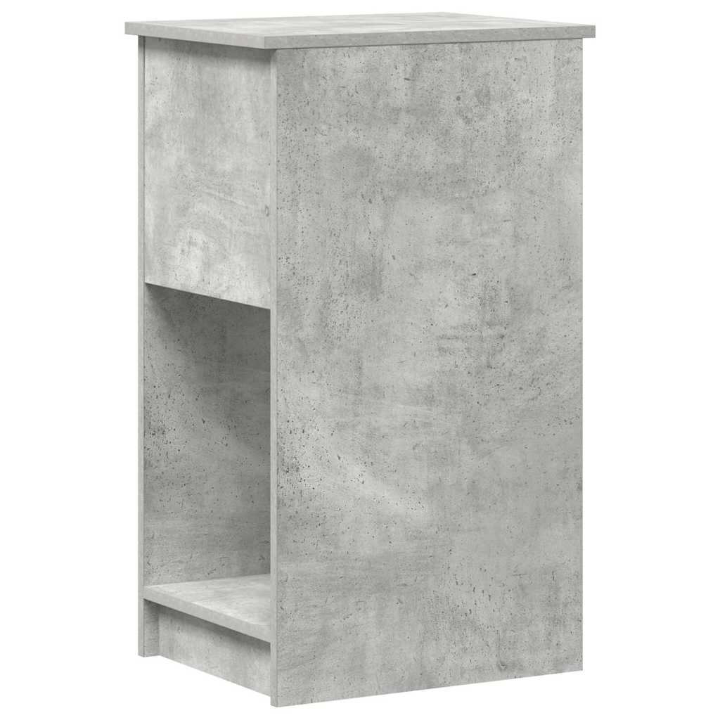 Computer Tower Stand with Drawer Concrete Grey 35x45x77 cm - Bargainia.com - 