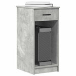 Computer Tower Stand with Drawer Concrete Grey 35x45x77 cm - Bargainia.com - 