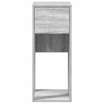 Computer Tower Stand with Drawer Grey Sonoma 30x44x74 cm - Bargainia.com - 