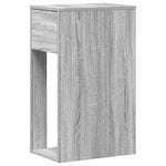 Computer Tower Stand with Drawer Grey Sonoma 30x44x74 cm - Bargainia.com - 