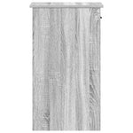 Computer Tower Stand with Drawer Grey Sonoma 35x45x77 cm - Bargainia.com - 