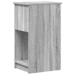 Computer Tower Stand with Drawer Grey Sonoma 35x45x77 cm - Bargainia.com - 