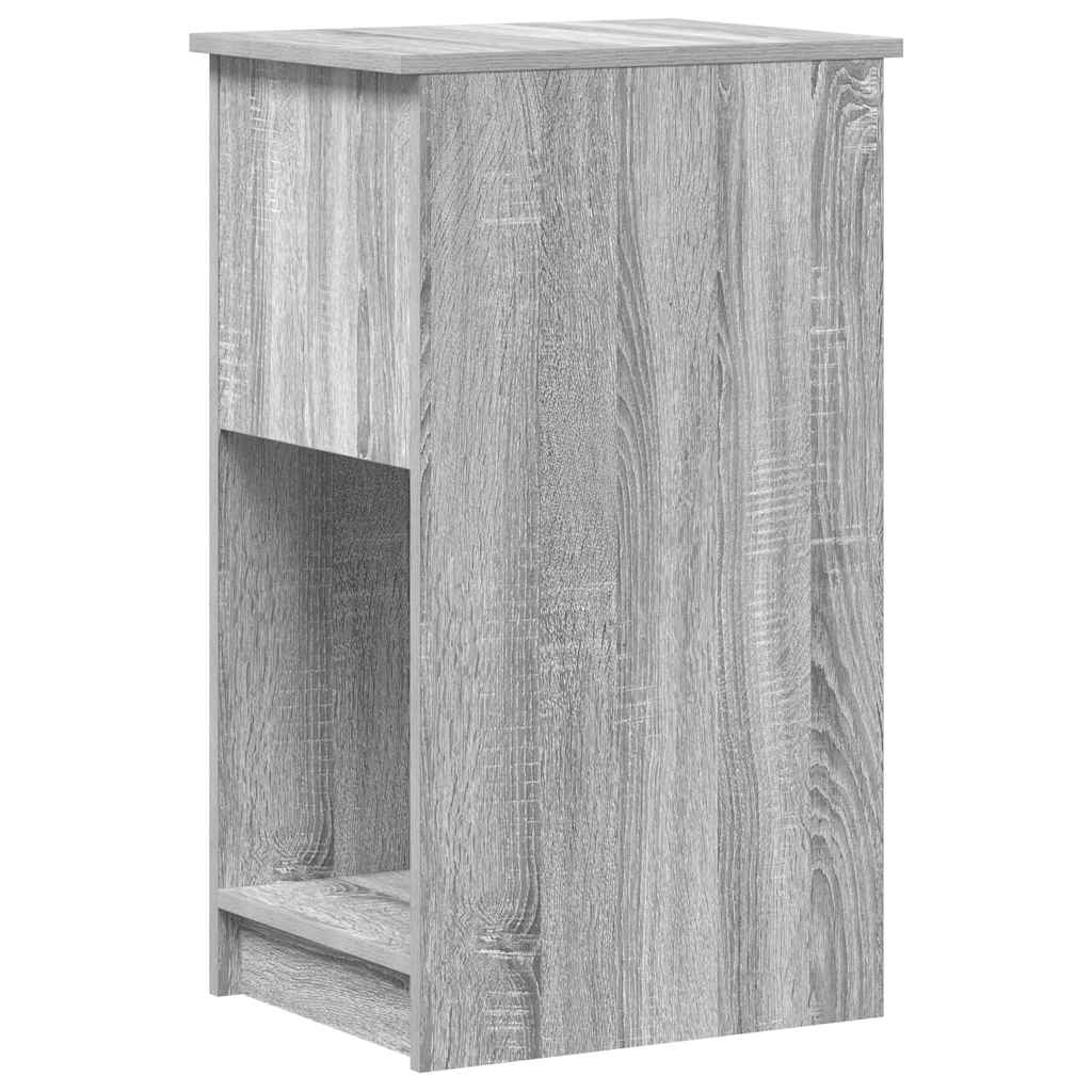 Computer Tower Stand with Drawer Grey Sonoma 35x45x77 cm - Bargainia.com - 