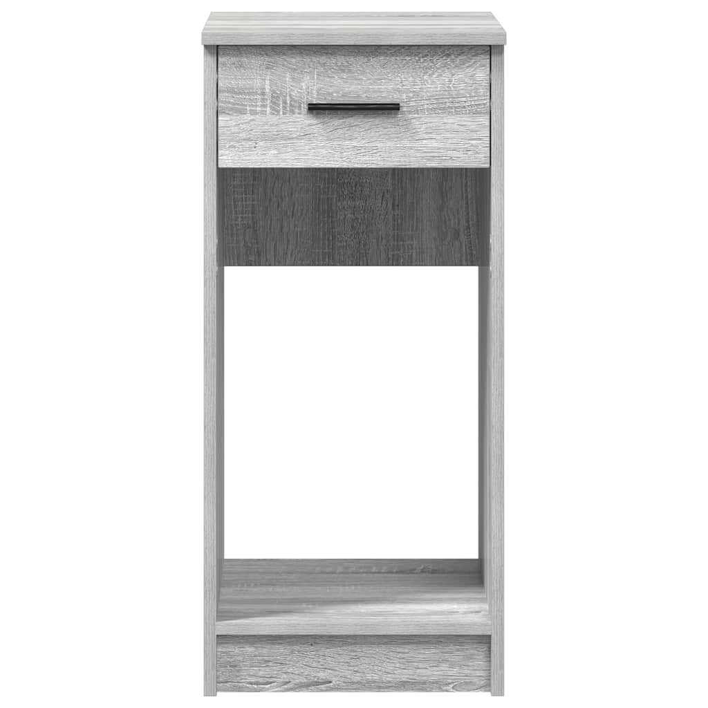 Computer Tower Stand with Drawer Grey Sonoma 35x45x77 cm - Bargainia.com - 