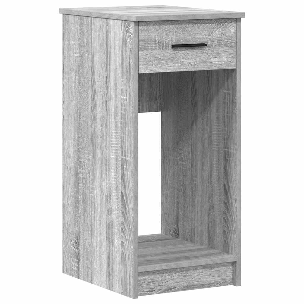 Computer Tower Stand with Drawer Grey Sonoma 35x45x77 cm - Bargainia.com - 