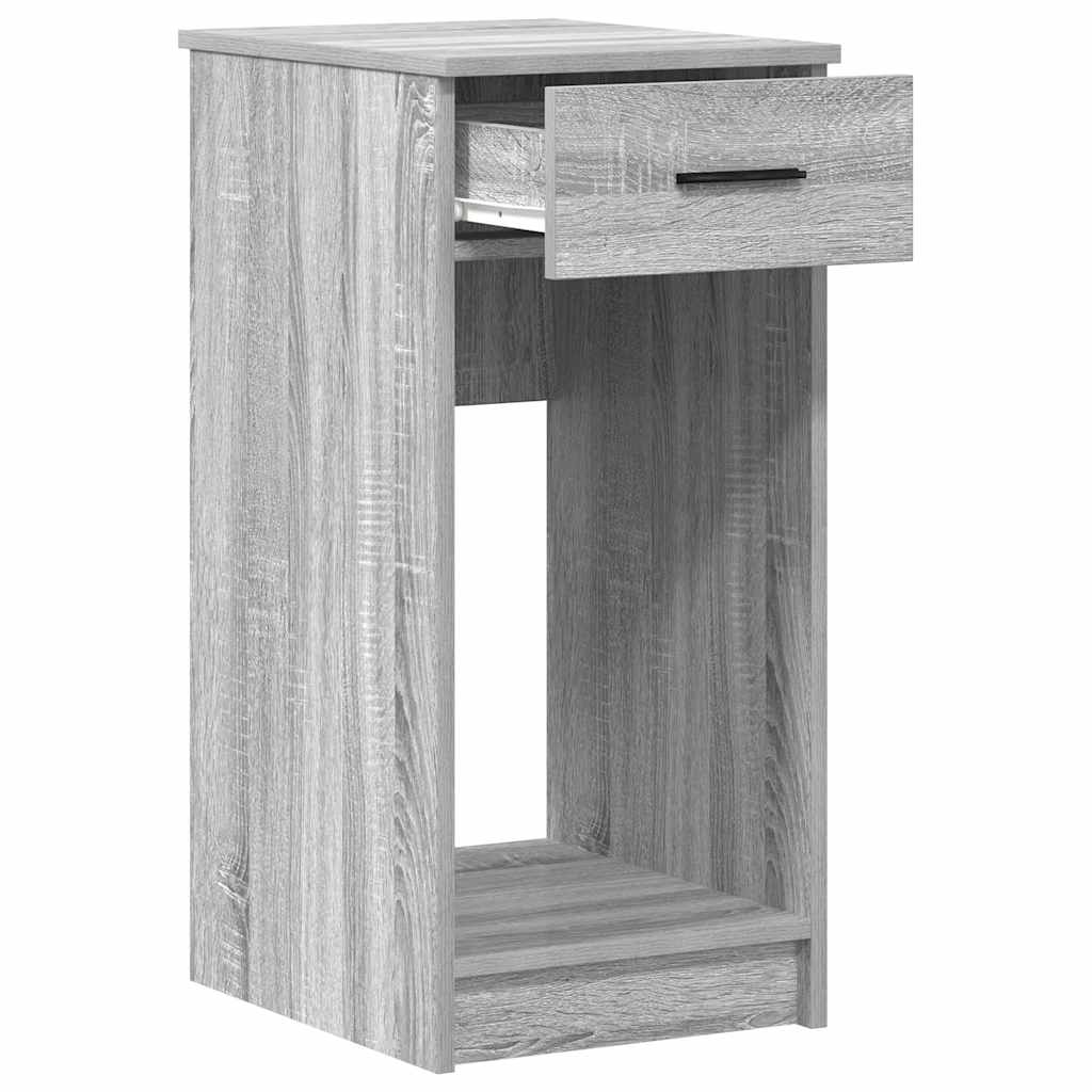 Computer Tower Stand with Drawer Grey Sonoma 35x45x77 cm - Bargainia.com - 