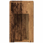 Computer Tower Stand with Drawer Old Wood 30x44x74 cm - Bargainia.com - 