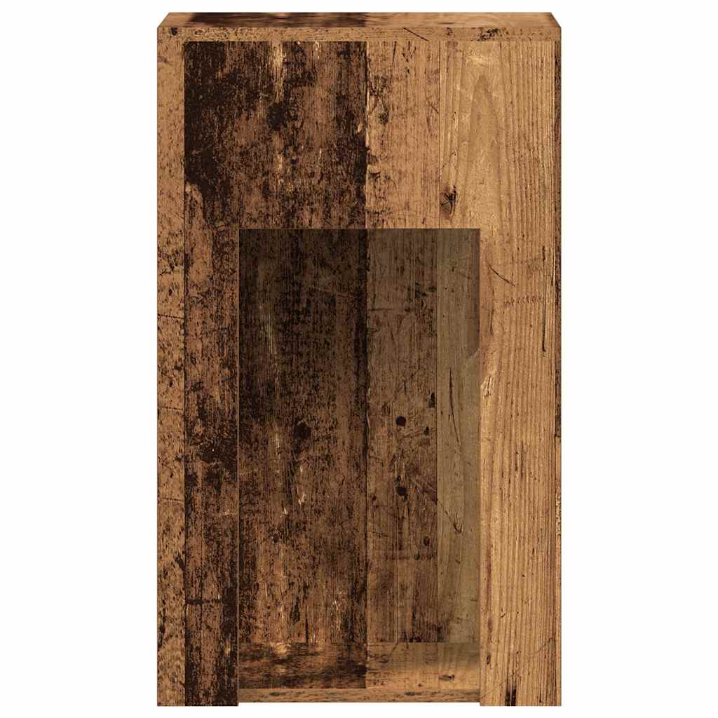 Computer Tower Stand with Drawer Old Wood 30x44x74 cm - Bargainia.com - 