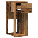 Computer Tower Stand with Drawer Old Wood 30x44x74 cm - Bargainia.com - 