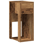 Computer Tower Stand with Drawer Old Wood 30x44x74 cm - Bargainia.com - 