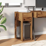 Computer Tower Stand with Drawer Old Wood 30x44x74 cm - Bargainia.com - 