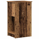 Computer Tower Stand with Drawer Old Wood 35x45x77 cm - Bargainia.com - 