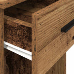 Computer Tower Stand with Drawer Old Wood 35x45x77 cm - Bargainia.com - 