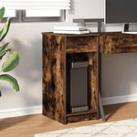 Computer Tower Stand with Drawer Smoked Oak 35x45x77 cm - Bargainia.com - 