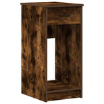 Computer Tower Stand with Drawer Smoked Oak 35x45x77 cm - Bargainia.com - 